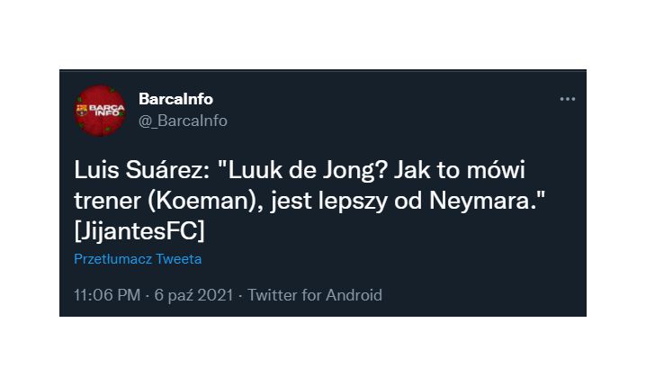 SŁOWA Luisa Suareza o Luuku de Jongu... XD